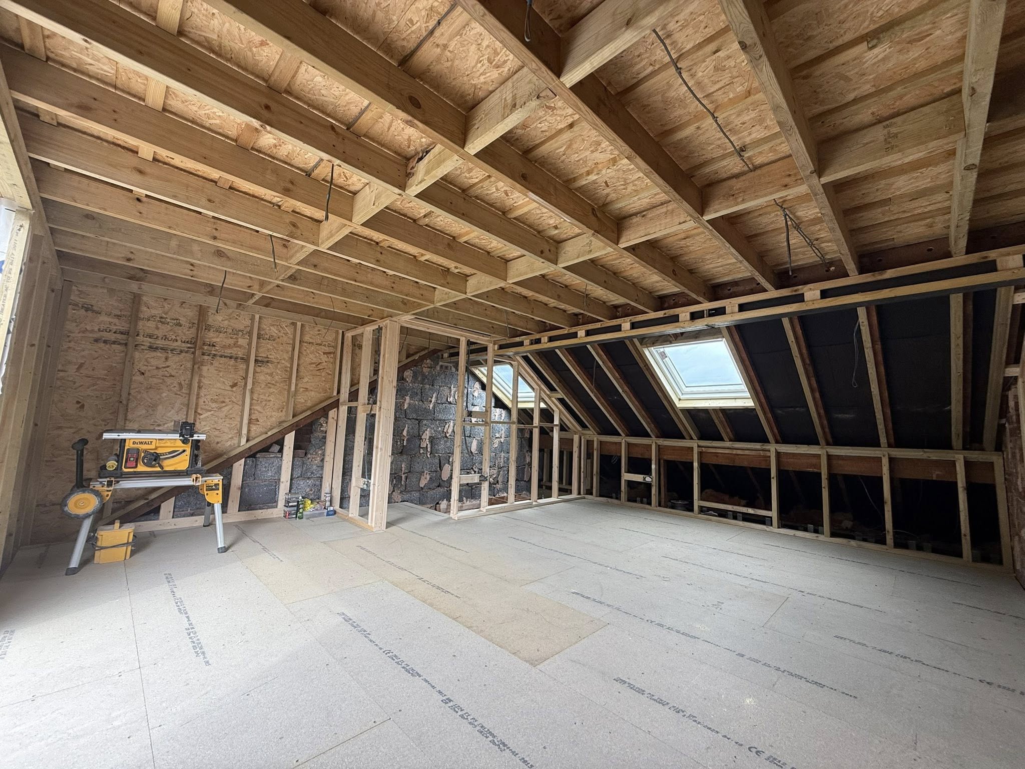 Loft conversion timber frame structure
